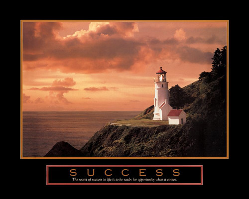Success Lighthouse Poster Print by Unknown Unknown # F101177