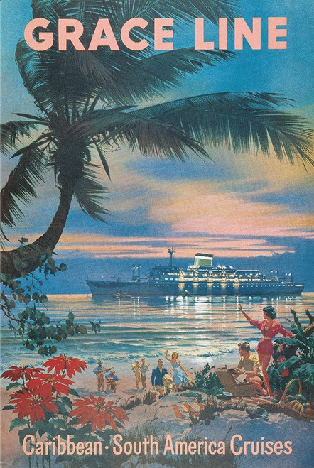 Caribbean Travel Poster Print by Unknown Unknown # F100949