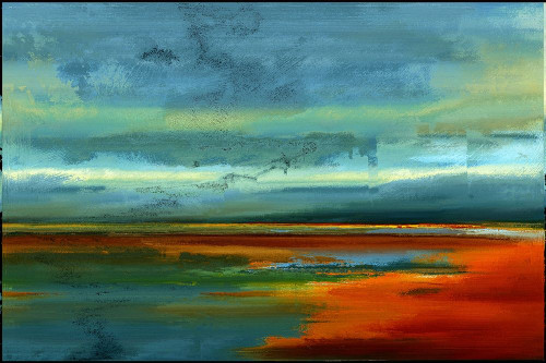 Looking For the Horizon V Poster Print by Ronald Bolokofsky # FAS1200