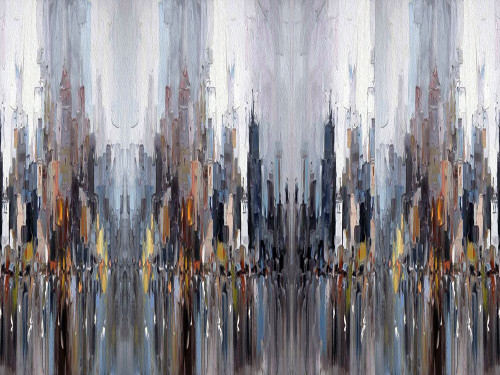 Riverside Reflection Poster Print by Ronald Bolokofsky # FAS1062