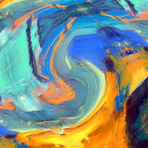 Voluted I Poster Print by Ronald Bolokofsky # FAS1064