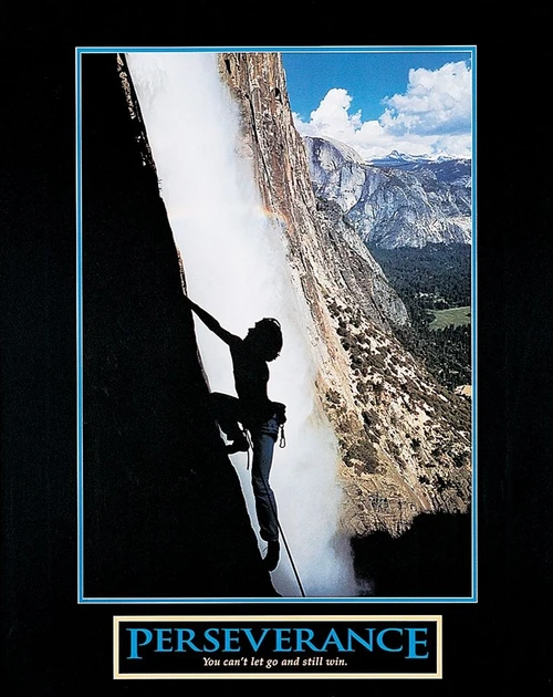 Perseverance Climber Poster Print by Unknown Unknown # F20087