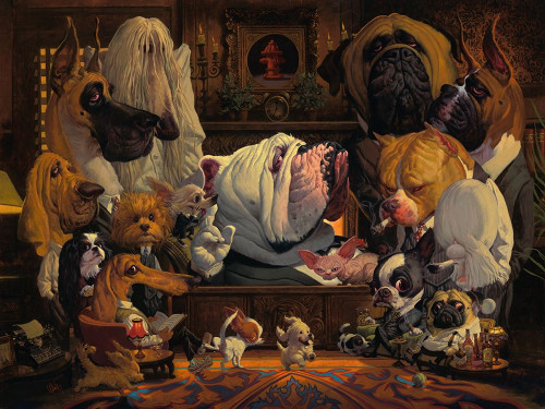 DogFather Poster Print by Thomas Fluharty # F820D