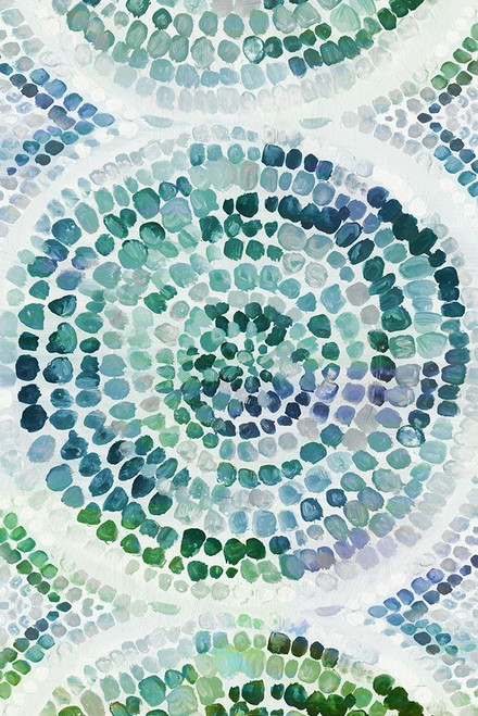 Teal Medallion I Poster Print by Eva Watts # EW566A