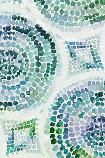 Teal Medallion II Poster Print by Eva Watts # EW567A