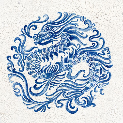 Chinese Porcelain II Poster Print by Eva Watts # EW476A