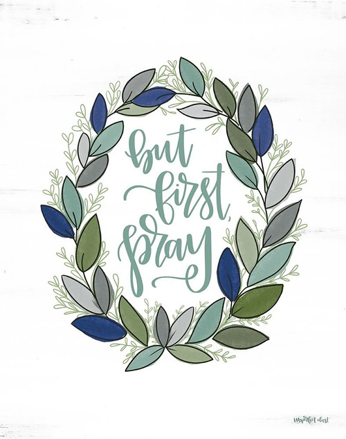 But First Pray Wreath   Poster Print by Imperfect Dust Imperfect Dust # DUST446