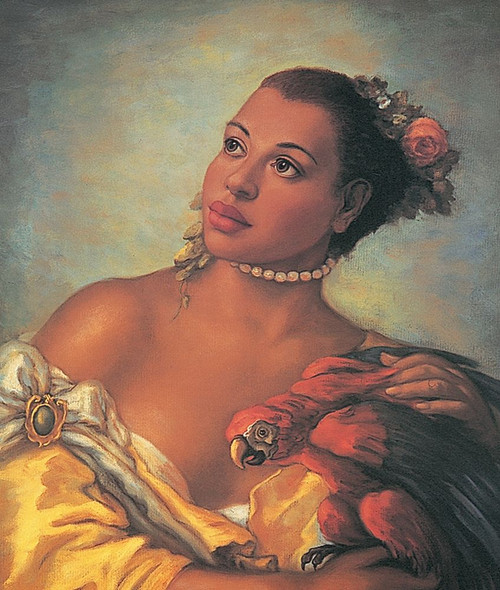 Madonnas Parrot Poster Print by Unknown Unknown # DP066