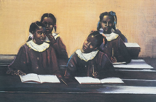School Girls Poster Print by Unknown Unknown # DNATU18