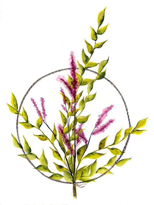 Floral Peace Poster Print by Doris Charest # DCRC021A