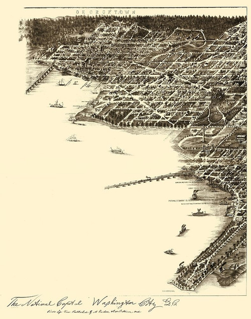 Washington DC - Baldwin 1883 Poster Print by Baldwin Baldwin # DCWA0013