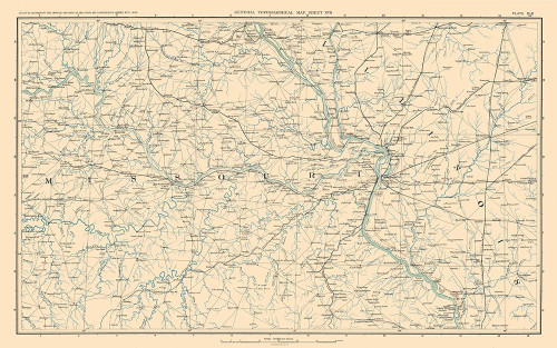Missouri Illinois - Bien 1894 Poster Print by Bien Bien # CWUS0074