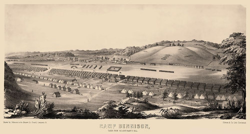 Camp Dennison Ohio - Johnson 1860s Poster Print by Johnson Johnson # CWOH0003
