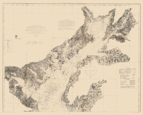 Chesapeake Bay Nautical Chart - 1861 Poster Print by Unknown Unknown # CWMD0003