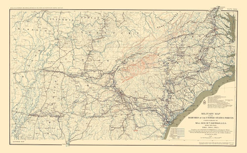 Marches of United States Forces - Sherman 1895 Poster Print by Sherman Sherman # CWMA0003