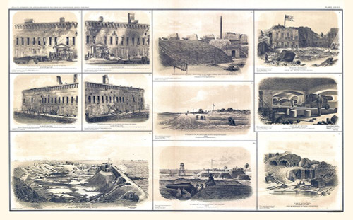 Fort Sumter Charleston South Carolina - Bien 1894 Poster Print by Bien Bien # CWSC0004