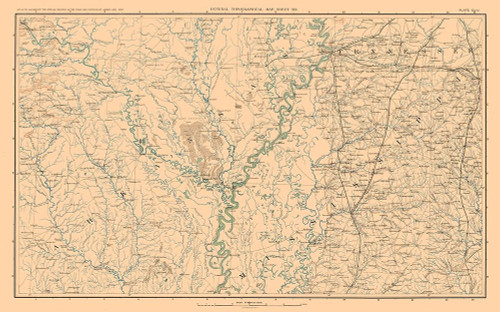 Arkansas Tennessee Mississippi - Bien 1894 Poster Print by Bien Bien # CWUS0070