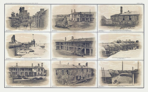 Charleston Harbor South Carolina - Bien 1894 Poster Print by Bien Bien # CWSC0005