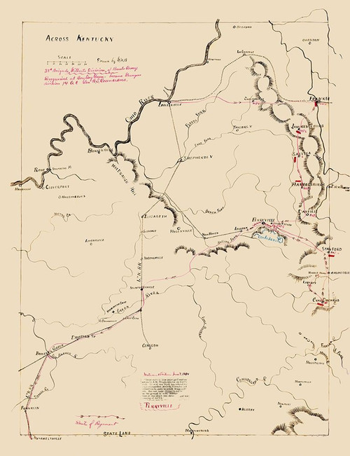 Kentucky 38th Brigade Gilberts Division Poster Print by Blakeslee Blakeslee # CWKY0002