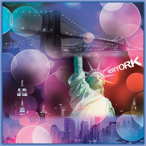 New York Bubbles Poster Print by BRAUN Studio BRAUN Studio # CS0753