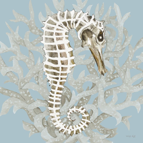 Coral Seahorse I Poster Print by Cindy Jacobs # CIN2291