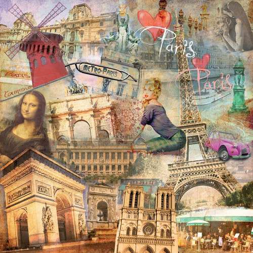 Paris Metropolitain Poster Print by BRAUN Studio BRAUN Studio # CS0629