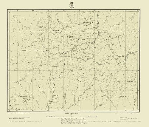 Colorado Southwest Colorado Sheet - US Army 1879 Poster Print by US Army US Army # COZZ0016