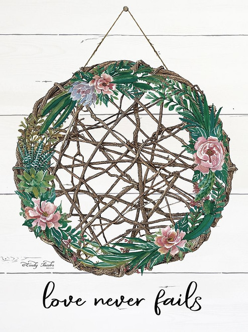 Love Never Fails Poster Print by Cindy Jacobs # CIN1660
