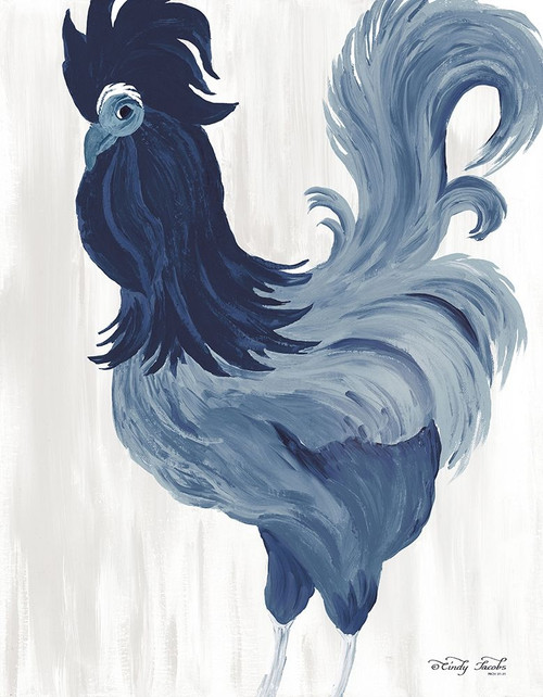 Green and Purple Rooster II    Poster Print by Cindy Jacobs # CIN1666