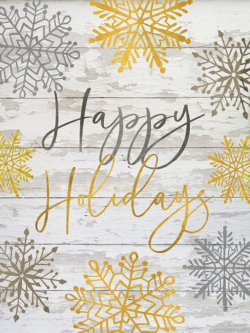 Happy Holidays Snowflakes Poster Print by Cindy Jacobs # CIN1251