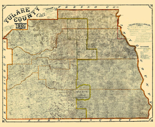 Tulare California Landowner - Britton 1901 Poster Print by Britton Britton # CATU0004