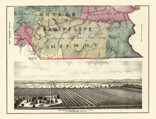 Rhoads San Felipe Gilroy California Landowner Poster Print by Thompson Thompson # CASA0067