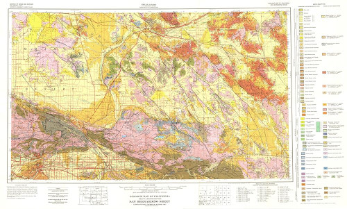 San Bernardino Sheet California Mines - Rogers Poster Print by Rogers Rogers # CASA0095