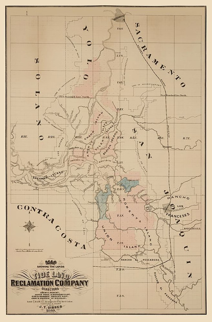 Lands of Tideland Reclamation Co California Poster Print by Gibbes Gibbes # CATI0001