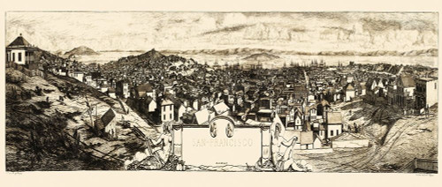 San Francisco California - 1856 Poster Print by Unknown Unknown # CASA0044
