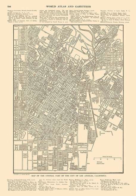 Los Angeles  California - Reynold 1921 Poster Print by Reynold Reynold # CALA0015
