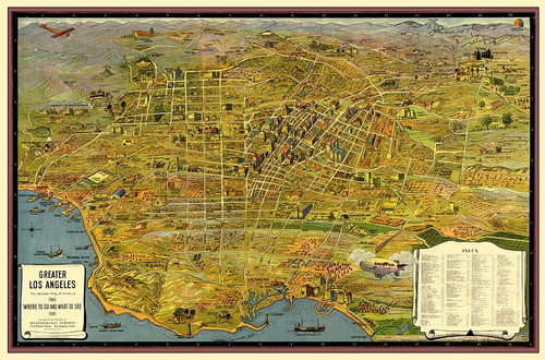 Greater Los Angeles California - 1932 Poster Print by Unknown Unknown # CALO0005
