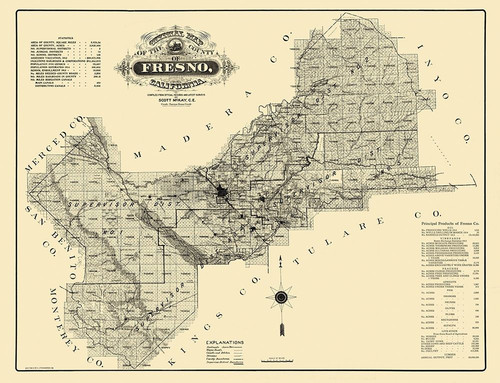 Fresno California - McKay 1914 Poster Print by McKay McKay # CAFR0003