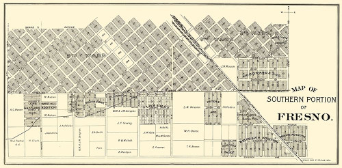 Fresno, Southern California Landowner - Thomas Poster Print by Thomas Thomas # CAFR0006