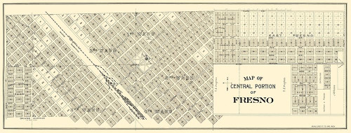 Fresno, Central California Landowner - Thomas 1892 Poster Print by Thomas Thomas # CAFR0005