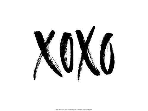 Xoxo Poster Print by Braun Studio Braun Studio # C279