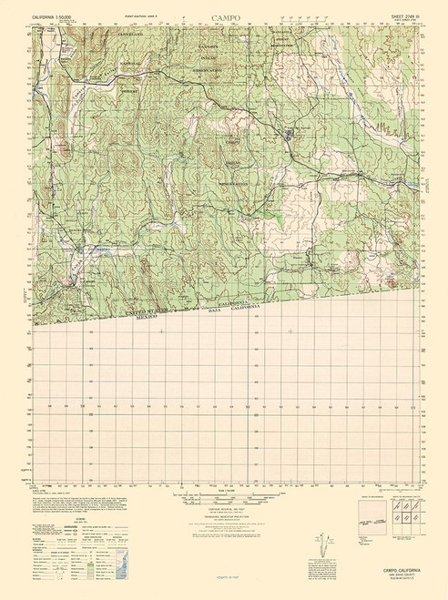 Campo Sheet - US Army  1942 Poster Print by US Army US Army # CACA0021