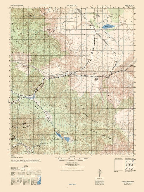Borego Sheet - US Army  1942 Poster Print by US Army US Army # CABO0009