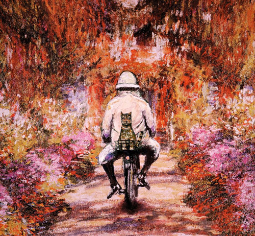 Monet Cat Poster Print by Inc. Chameleon Design # C1298D