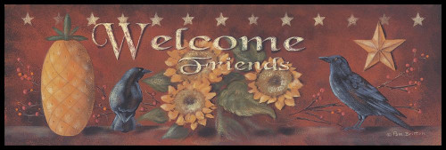 Welcome Friends  Poster Print by Pam Britton # BR301B