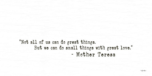 Small Things with Great Love Poster Print by Susie Boyer # BOY529