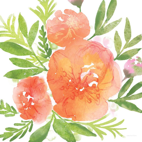 Peachy Floral I Poster Print by Bluebird Barn Bluebird Barn # BLUE501