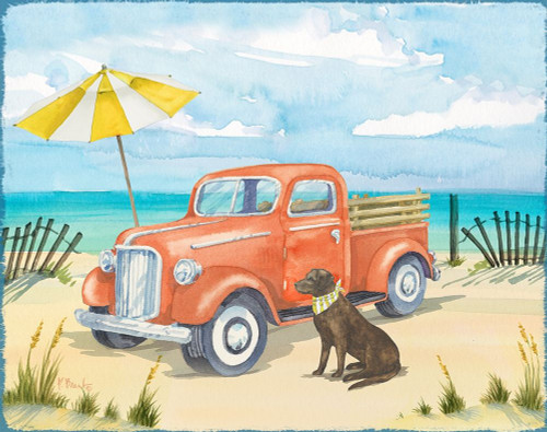Beach Truck II Poster Print by Paul Brent # BNT1498