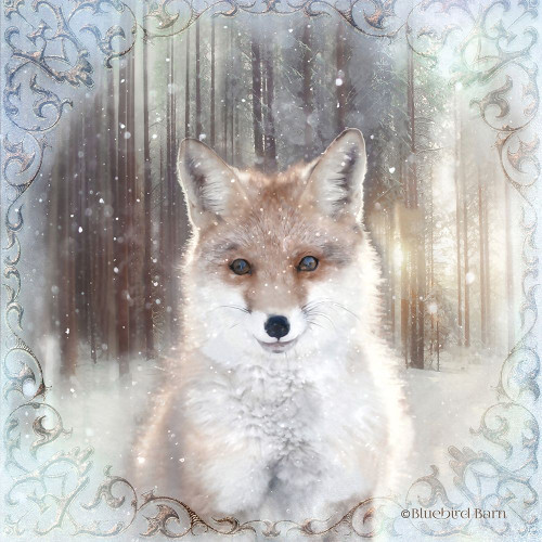 Enchanted Winter Fox     Poster Print by Bluebird Barn Bluebird Barn # BLUE152