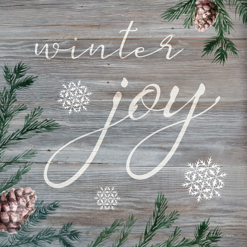 Winter Joy Poster Print by Billy Jacobs # BLUE438